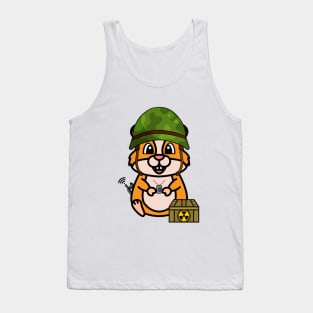 Army Hamster Tank Top